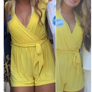 yellow romper
